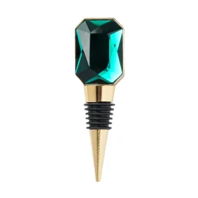 Single Gem Wine Stopper | Emerald