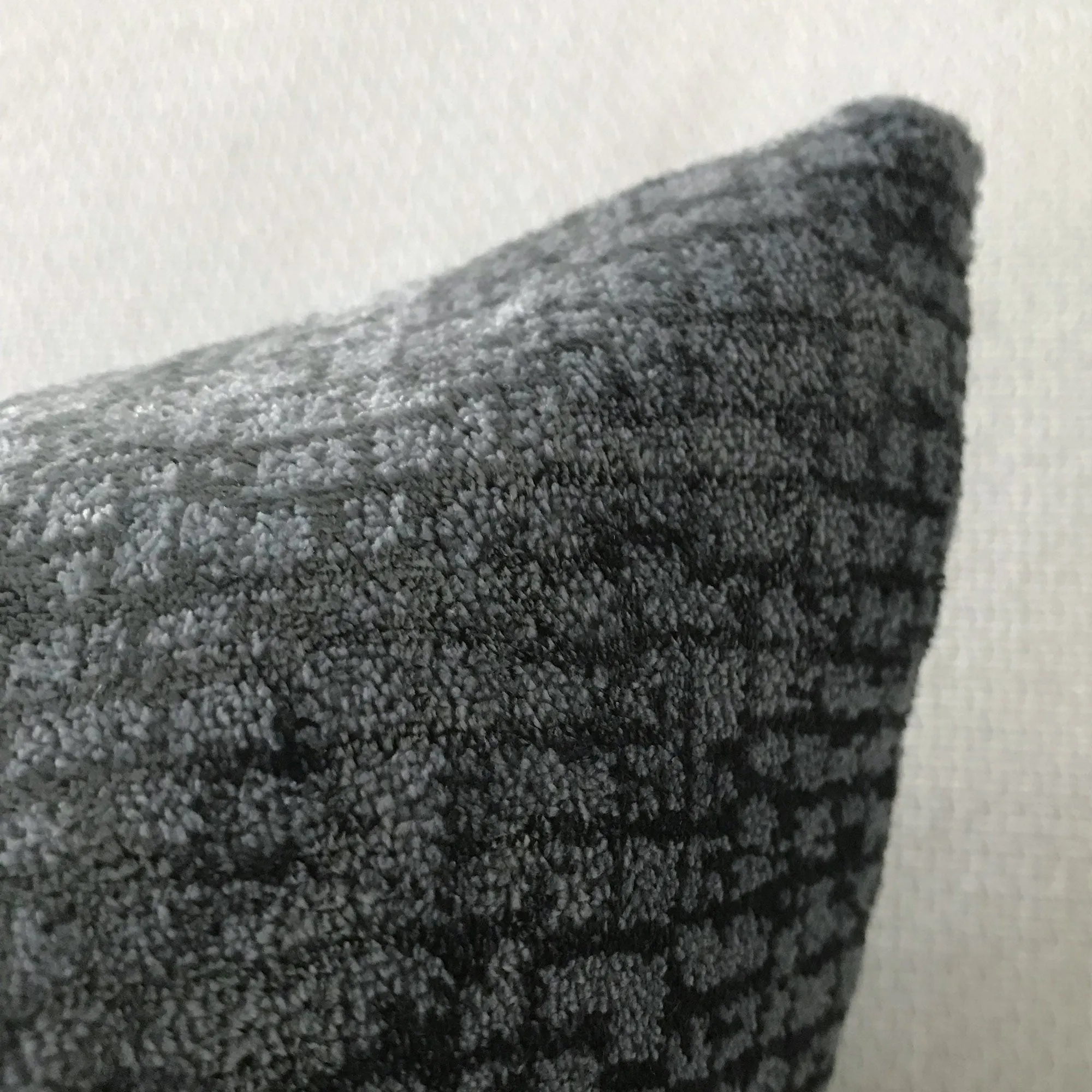 Slate Textured Velvet Lumbar Pillow Cover 11x21