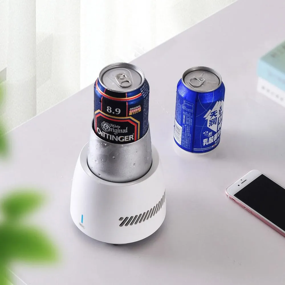 Smart Touch Control Fridge Drink Cooler Cup 350ml Quick Frozen Drink Cooler Portable Refrigerator