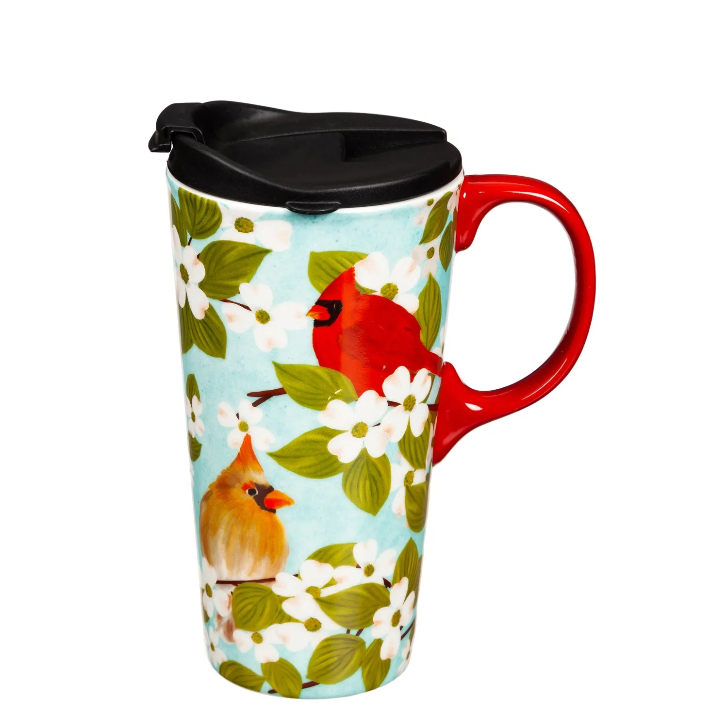 Spring Cardinal Ceramic Travel Cup 3CTC017876E