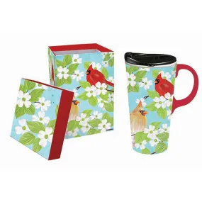 Spring Cardinal Ceramic Travel Cup 3CTC017876E