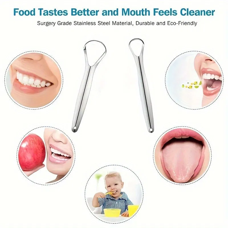 Stainless Steel Tongue Scraper for Fresh Breath and Oral Care