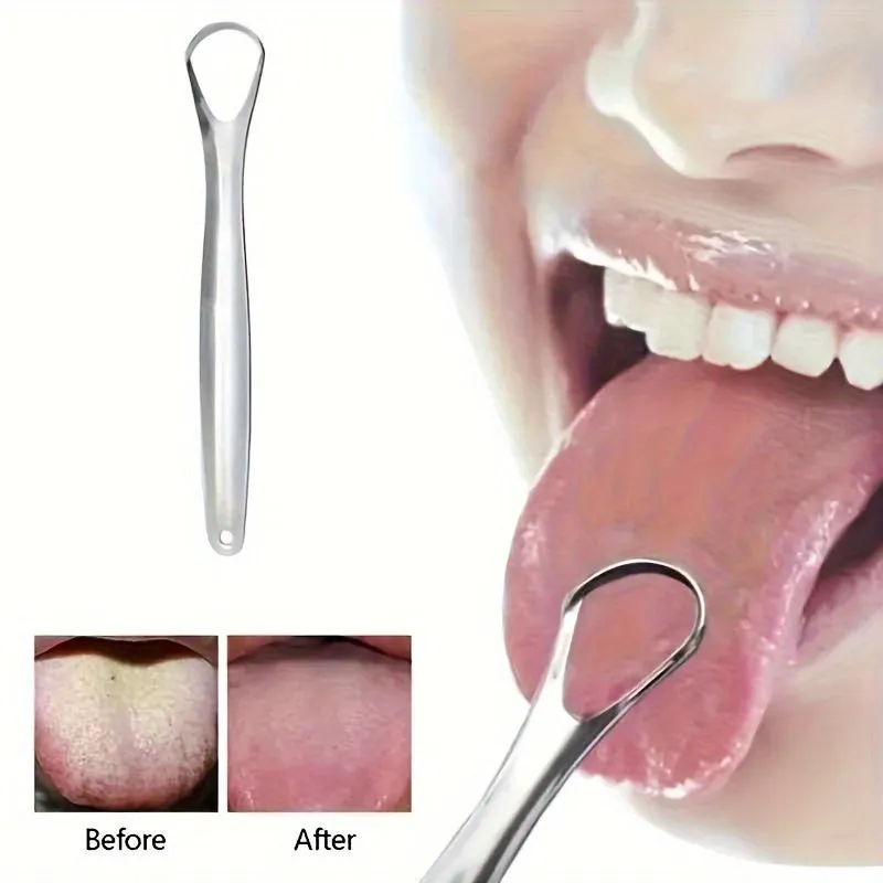 Stainless Steel Tongue Scraper for Fresh Breath and Oral Care