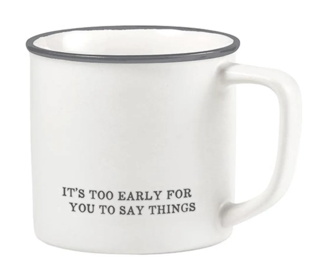 Statement Coffee Mugs - White