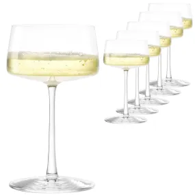 Stolzle Power Champagne Coupe/Saucer - Set of 6