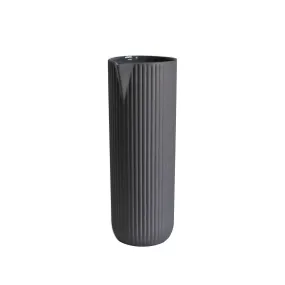 Stoneware Column Carafe in Grey