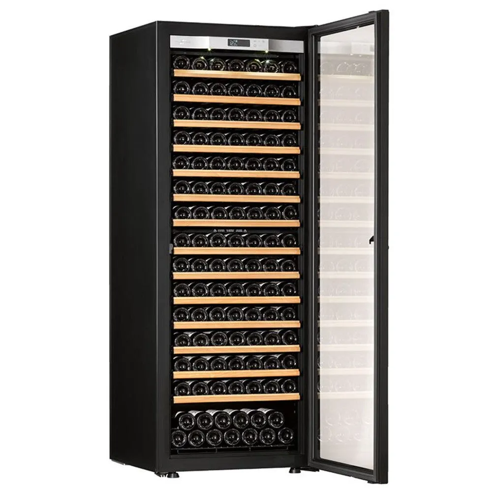 Transtherm Wine Coolers Ermitage Glass Black Full Shelf