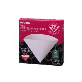 V60 1 CUP (40PCS) WHITE PAPERS RETAIL