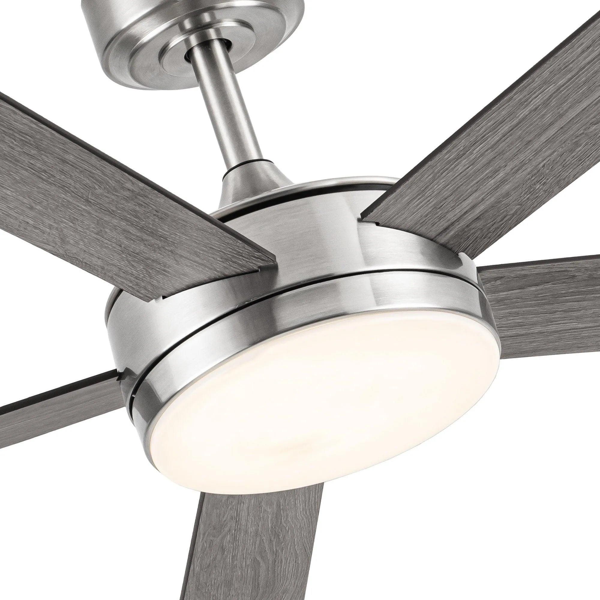 Vaczon 48" 5 Blades Industrial DC Motor Ceiling Fan with LED Lighting and Remote Control