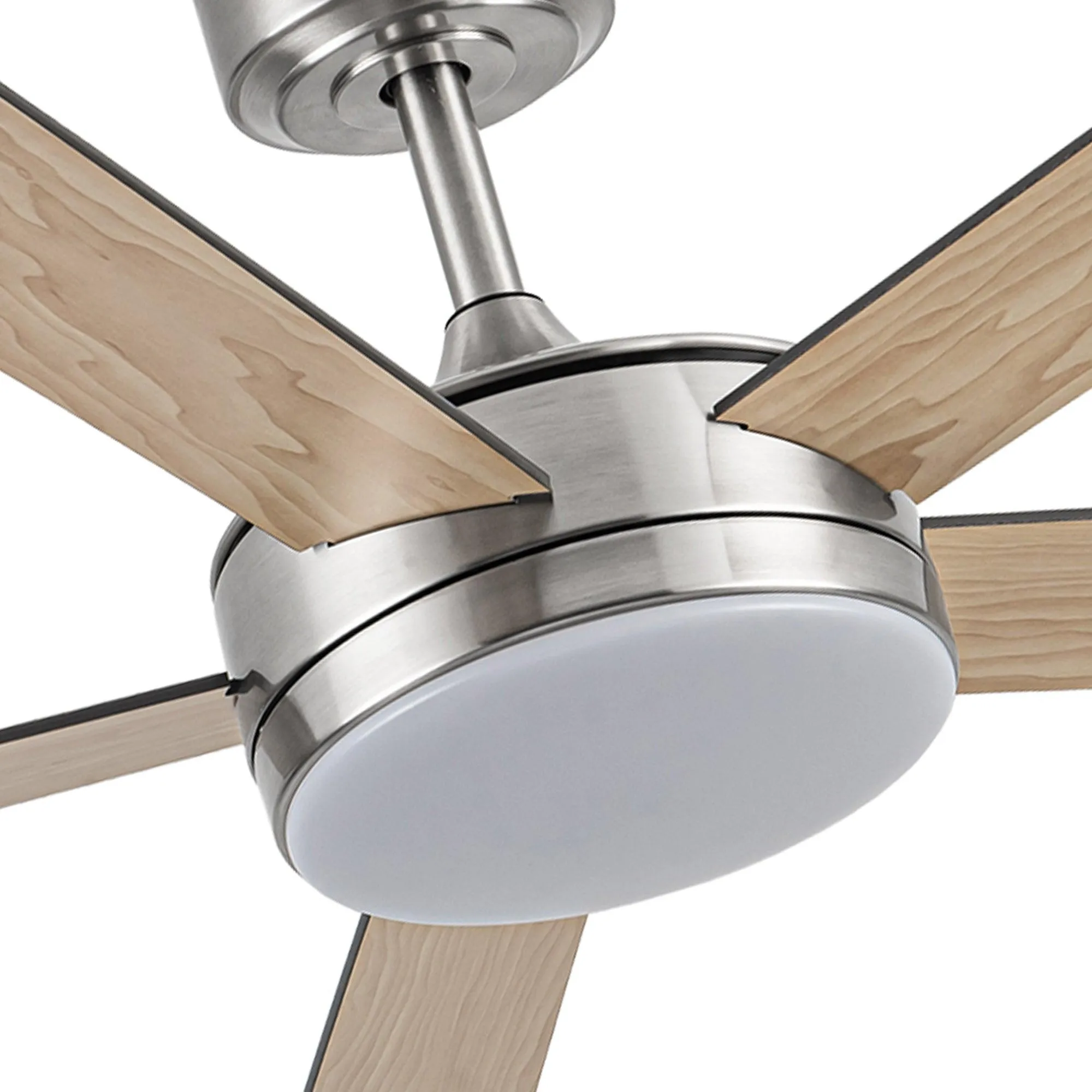 Vaczon 48" 5 Blades Industrial DC Motor Ceiling Fan with LED Lighting and Remote Control