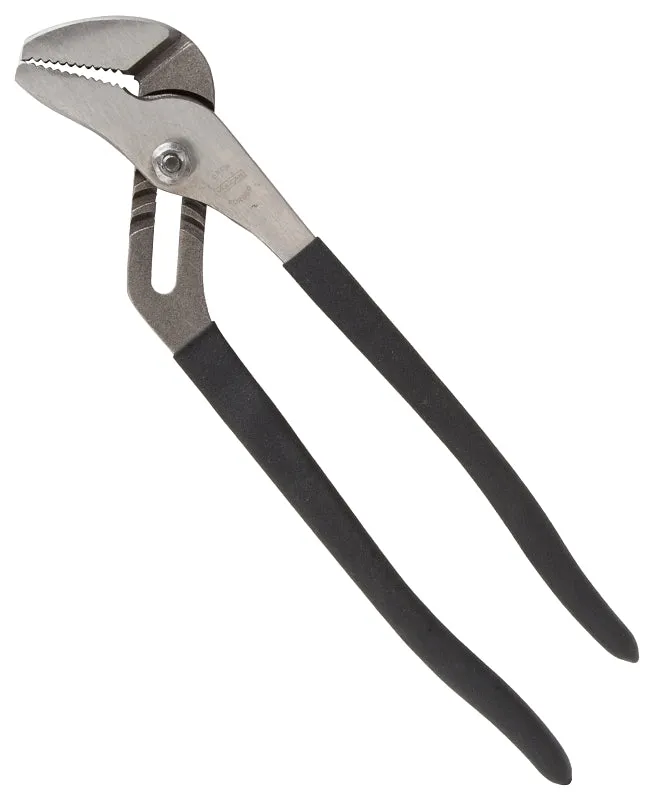 Vulcan JL-NP012 Groove Joint Plier, 12 in OAL, 1-5/8 in Jaw, Black Handle, Non-Slip Handle, 1-5/8 in W Jaw :CD: QUANTITY: 1