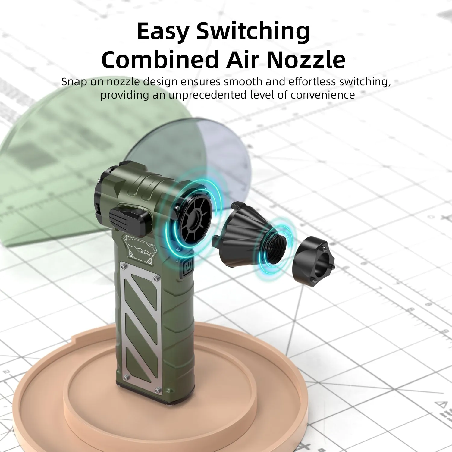 Vyvylabs Vortex Stormer Outdoor Violent Fan（Window-breaking Safety-belt Cutting）