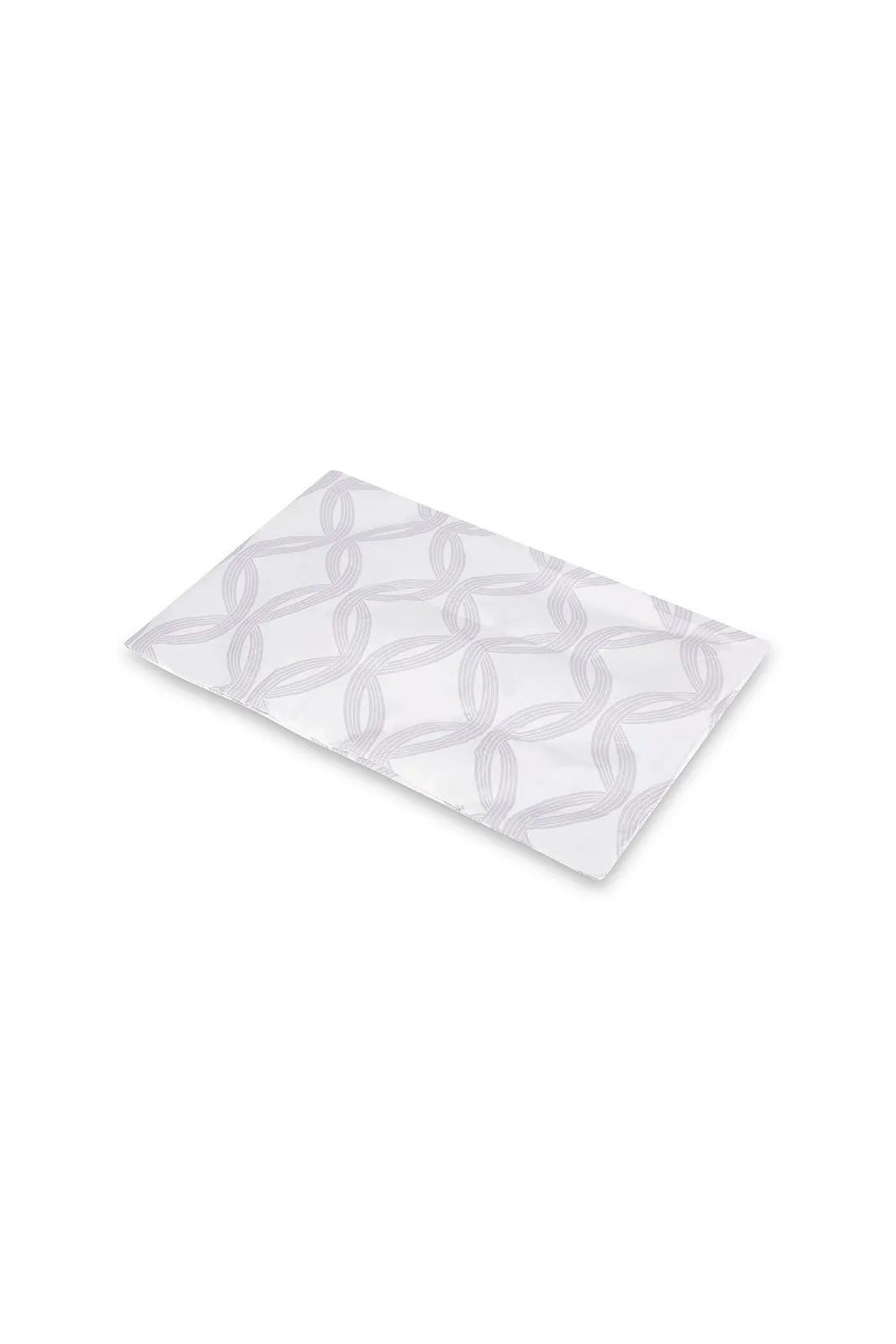 White Geometric Flat Sheet 2 Piece Set (Single Size)