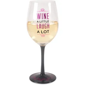 Wine A Little 12 oz Wine Glass Tealight Holder